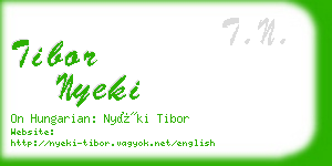 tibor nyeki business card